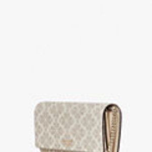 Kate Spade Flower Coated Canvas Chain Clutch